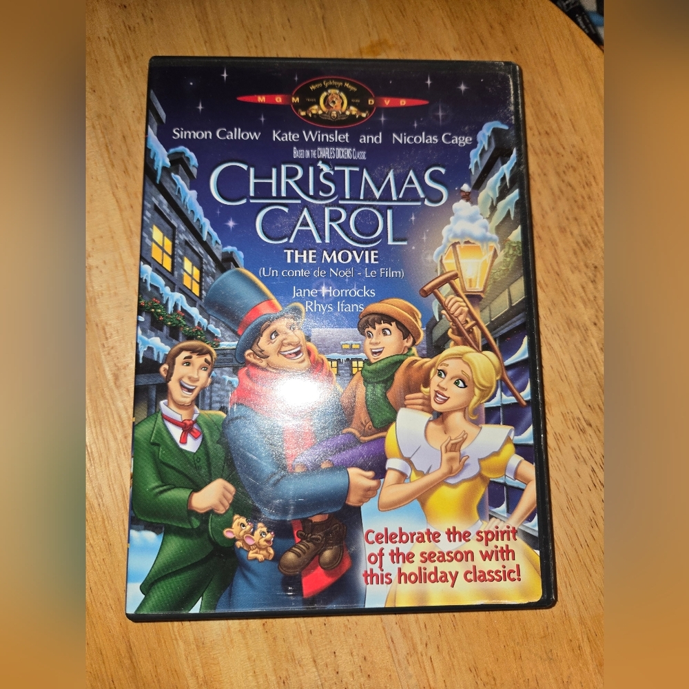 *DVD Movie Christmas Carol The Movie - Animation Like New